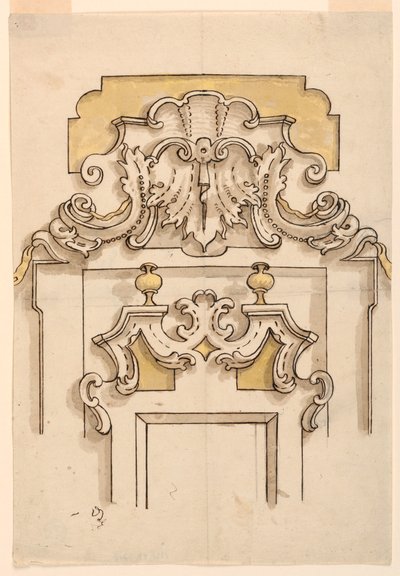 Tekening (Frankrijk & Italië), 1725-50 door Unknown